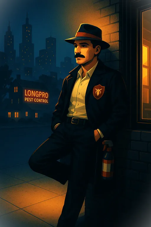 Cleveland pest control detective with magnifying glass